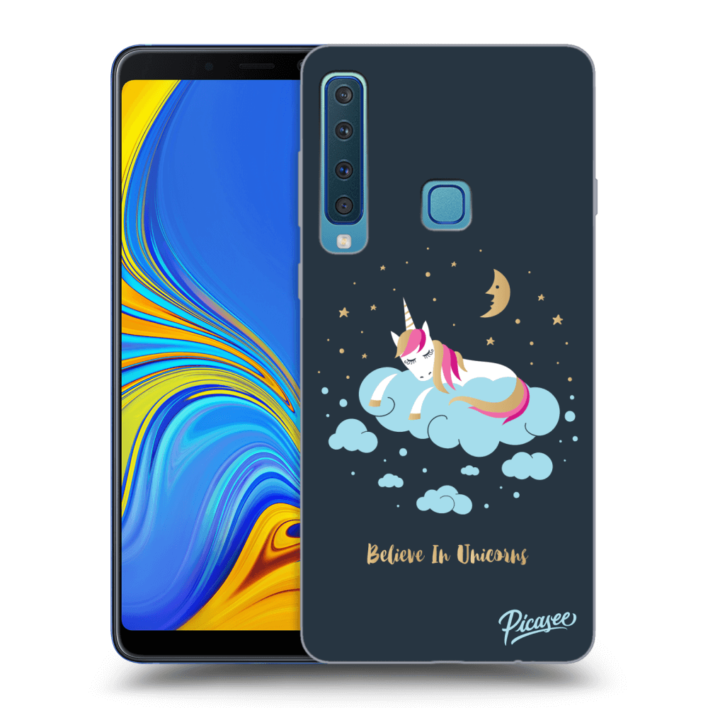 Picasee silikonový černý obal pro Samsung Galaxy A9 2018 A920F - Believe In Unicorns