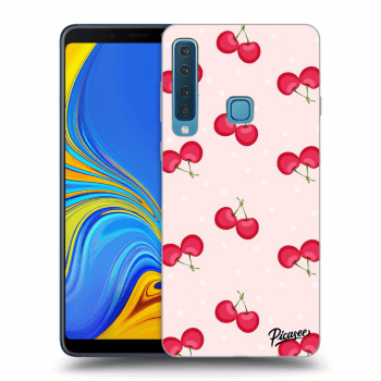 Picasee silikonový průhledný obal pro Samsung Galaxy A9 2018 A920F - Cherries