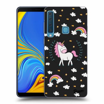 Picasee silikonový černý obal pro Samsung Galaxy A9 2018 A920F - Unicorn star heaven