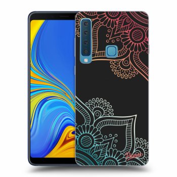 Picasee silikonový černý obal pro Samsung Galaxy A9 2018 A920F - Flowers pattern