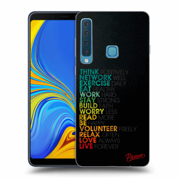 Picasee silikonový průhledný obal pro Samsung Galaxy A9 2018 A920F - Motto life
