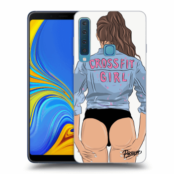 Picasee silikonový průhledný obal pro Samsung Galaxy A9 2018 A920F - Crossfit girl - nickynellow