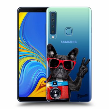 Picasee silikonový průhledný obal pro Samsung Galaxy A9 2018 A920F - French Bulldog