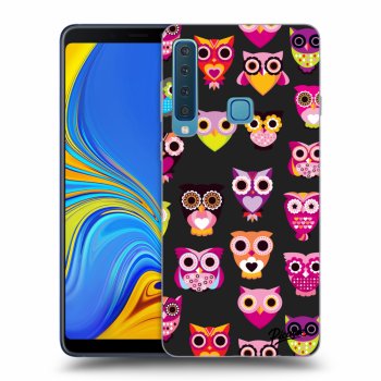 Picasee silikonový černý obal pro Samsung Galaxy A9 2018 A920F - Owls