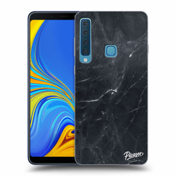 Picasee silikonový průhledný obal pro Samsung Galaxy A9 2018 A920F - Black marble