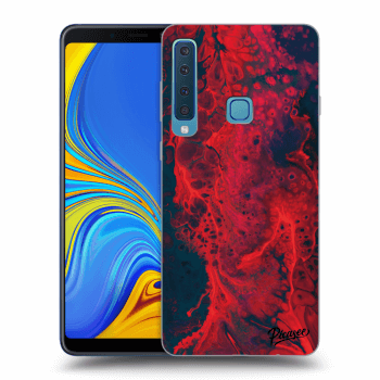 Picasee silikonový černý obal pro Samsung Galaxy A9 2018 A920F - Organic red
