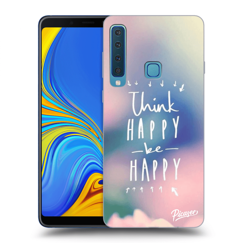 Picasee silikonový průhledný obal pro Samsung Galaxy A9 2018 A920F - Think happy be happy