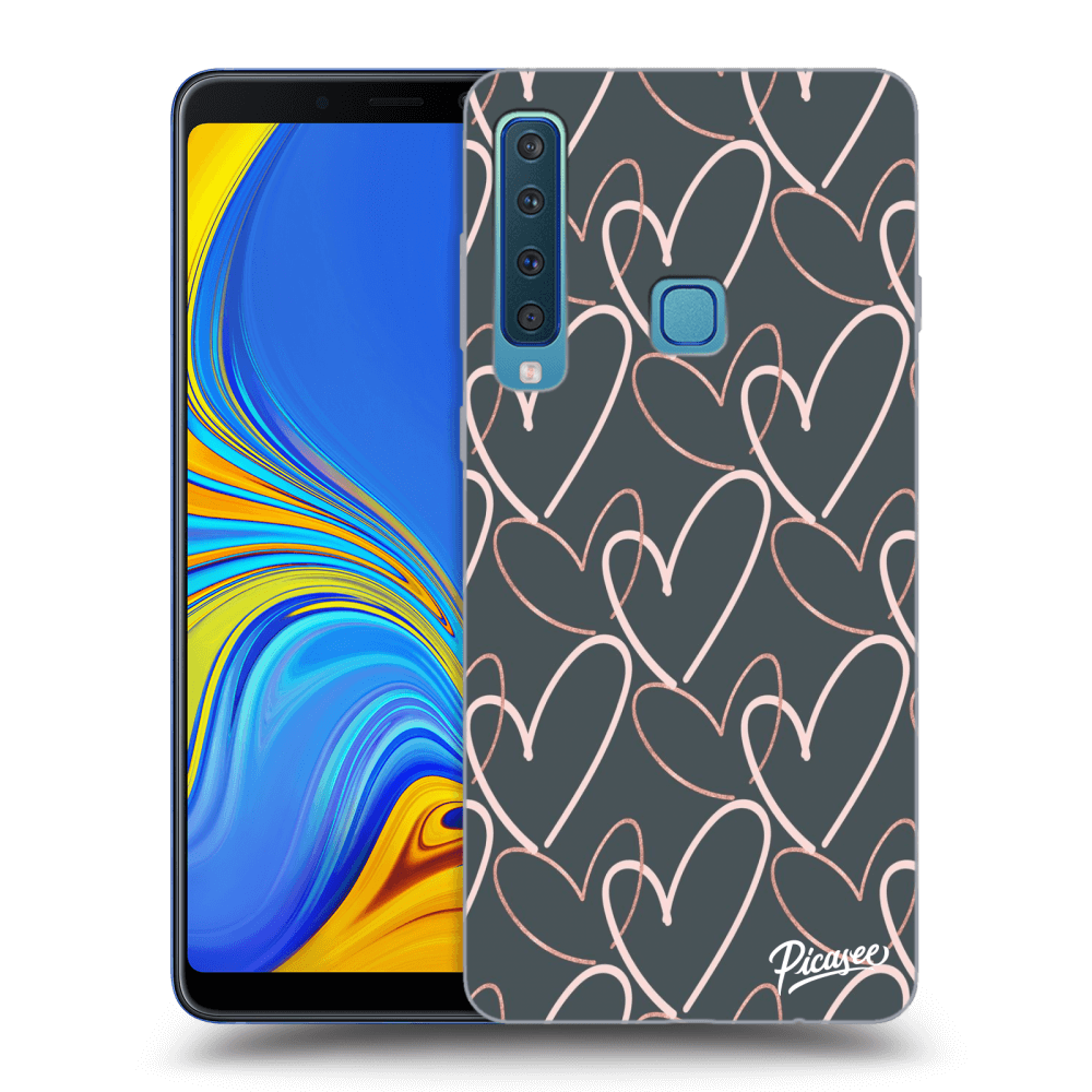 Picasee silikonový průhledný obal pro Samsung Galaxy A9 2018 A920F - Lots of love