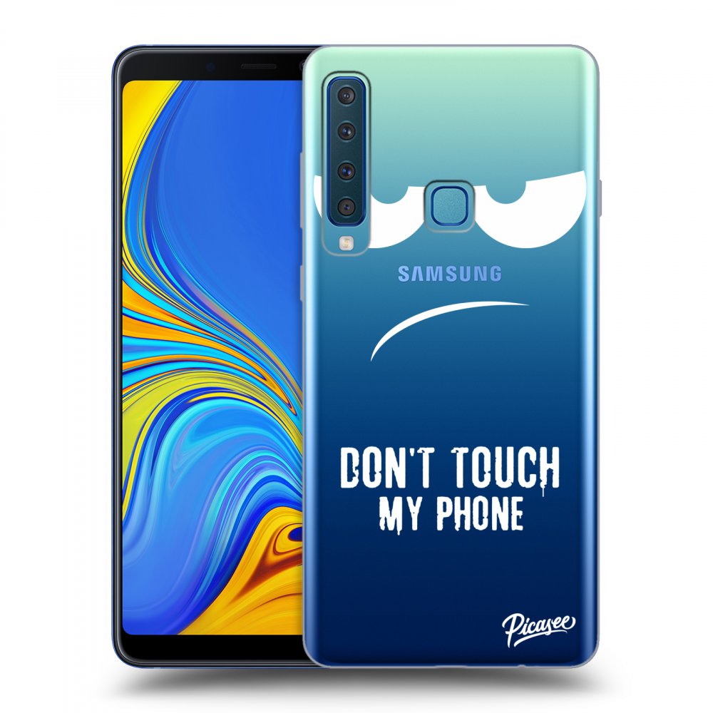 Picasee silikonový průhledný obal pro Samsung Galaxy A9 2018 A920F - Don't Touch My Phone