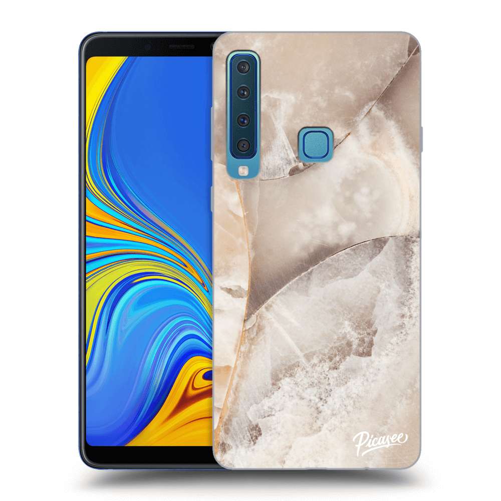 Picasee silikonový černý obal pro Samsung Galaxy A9 2018 A920F - Cream marble