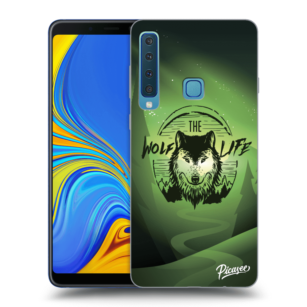 Picasee silikonový černý obal pro Samsung Galaxy A9 2018 A920F - Wolf life