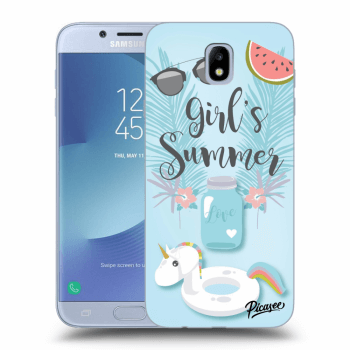 Picasee silikonový průhledný obal pro Samsung Galaxy J7 2017 J730F - Girls Summer