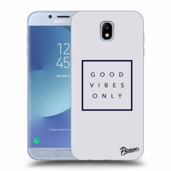 Picasee silikonový průhledný obal pro Samsung Galaxy J7 2017 J730F - Good vibes only
