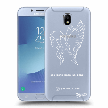 Picasee silikonový průhledný obal pro Samsung Galaxy J7 2017 J730F - Heaven White