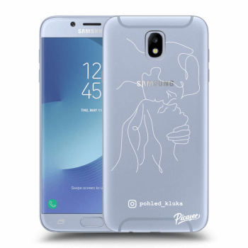 Picasee silikonový průhledný obal pro Samsung Galaxy J7 2017 J730F - Forehead kiss White