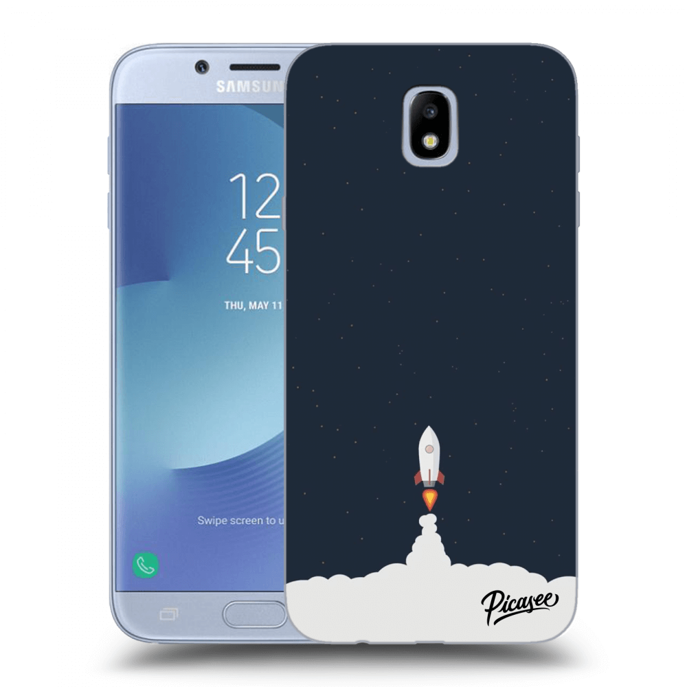 Picasee silikonový průhledný obal pro Samsung Galaxy J7 2017 J730F - Astronaut 2