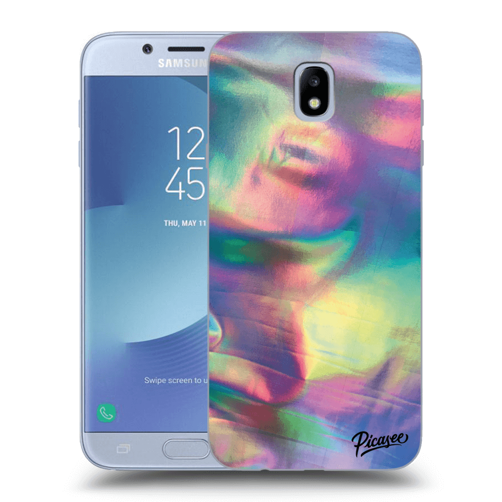 Picasee silikonový průhledný obal pro Samsung Galaxy J7 2017 J730F - Holo