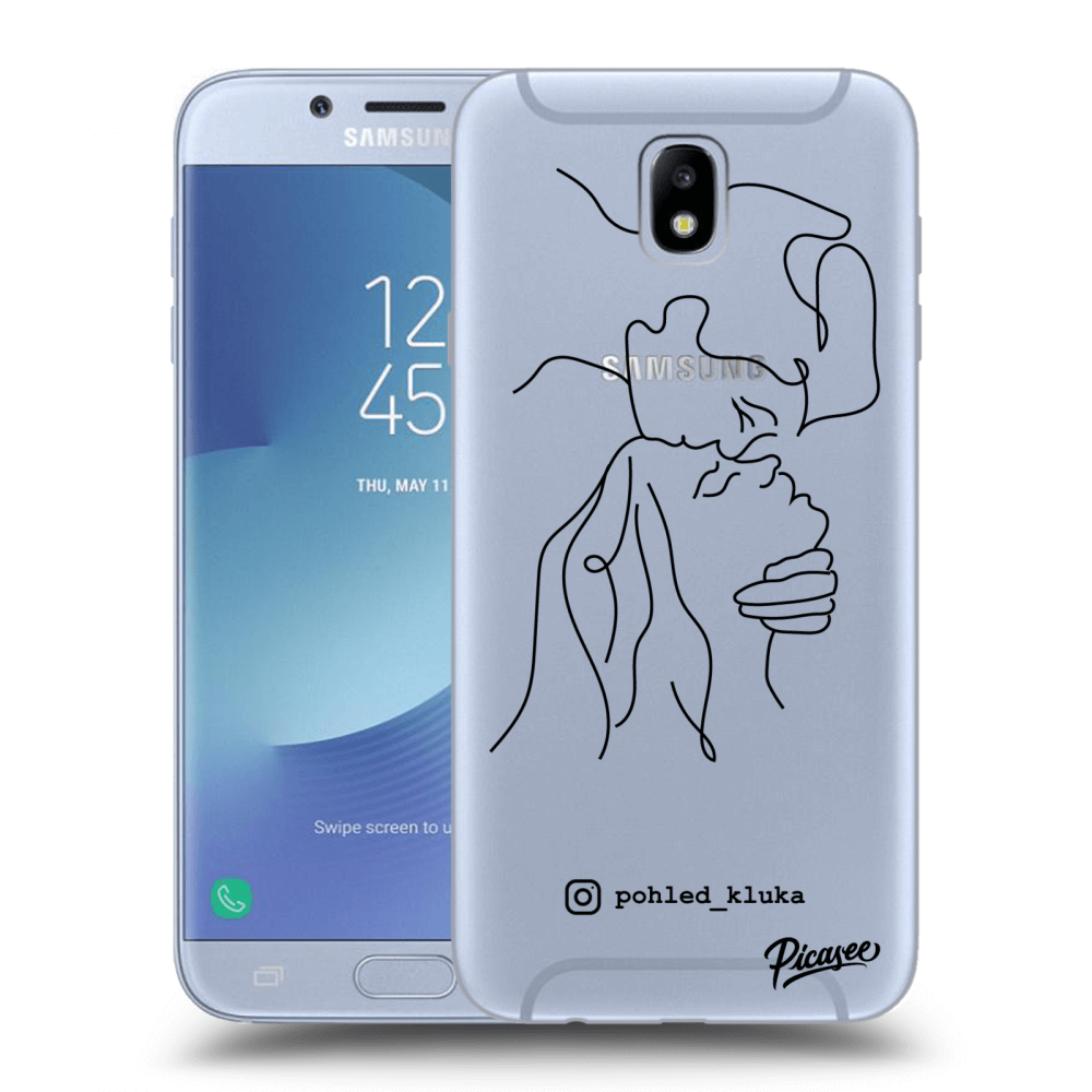 Picasee silikonový průhledný obal pro Samsung Galaxy J7 2017 J730F - Forehead kiss