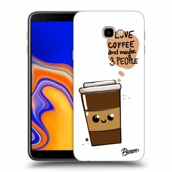 Picasee silikonový průhledný obal pro Samsung Galaxy J4+ J415F - Cute coffee