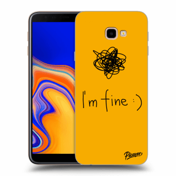 Picasee silikonový průhledný obal pro Samsung Galaxy J4+ J415F - I am fine