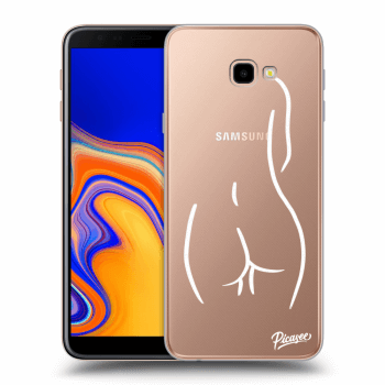 Obal pro Samsung Galaxy J4+ J415F - Svlečená Bílá