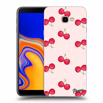 Picasee silikonový průhledný obal pro Samsung Galaxy J4+ J415F - Cherries
