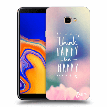 Picasee silikonový průhledný obal pro Samsung Galaxy J4+ J415F - Think happy be happy
