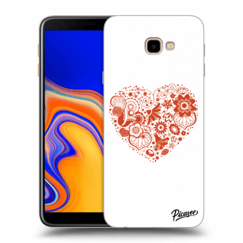 Picasee silikonový průhledný obal pro Samsung Galaxy J4+ J415F - Big heart