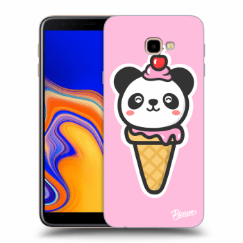 Picasee silikonový průhledný obal pro Samsung Galaxy J4+ J415F - Ice Cream Panda
