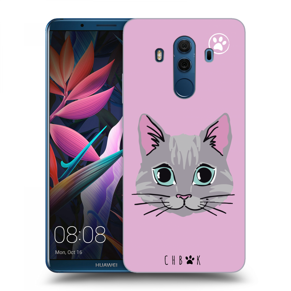 Picasee silikonový průhledný obal pro Huawei Mate 10 Pro - Chybí mi kočky - Růžová