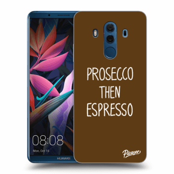 Picasee silikonový průhledný obal pro Huawei Mate 10 Pro - Prosecco then espresso