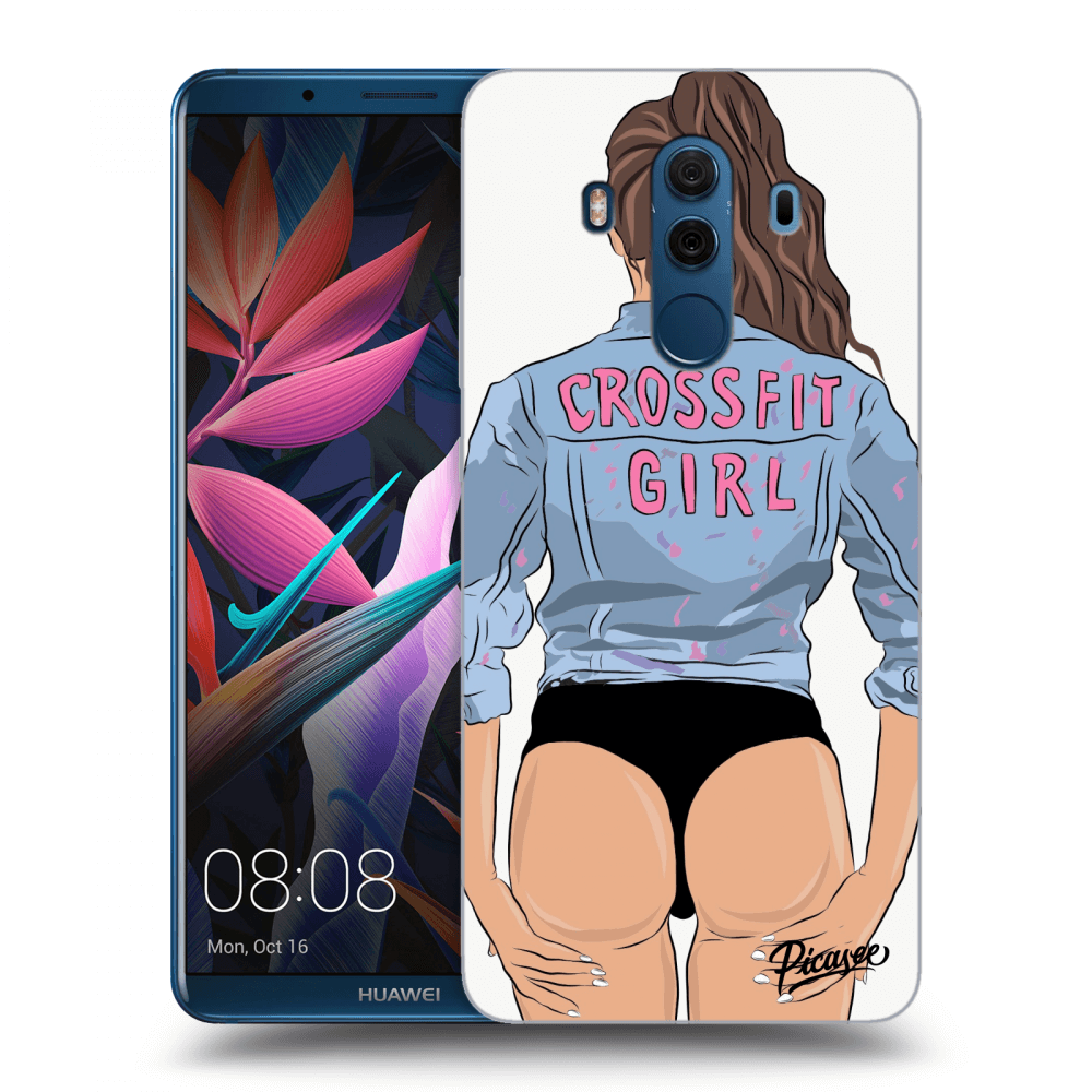 Picasee silikonový průhledný obal pro Huawei Mate 10 Pro - Crossfit girl - nickynellow
