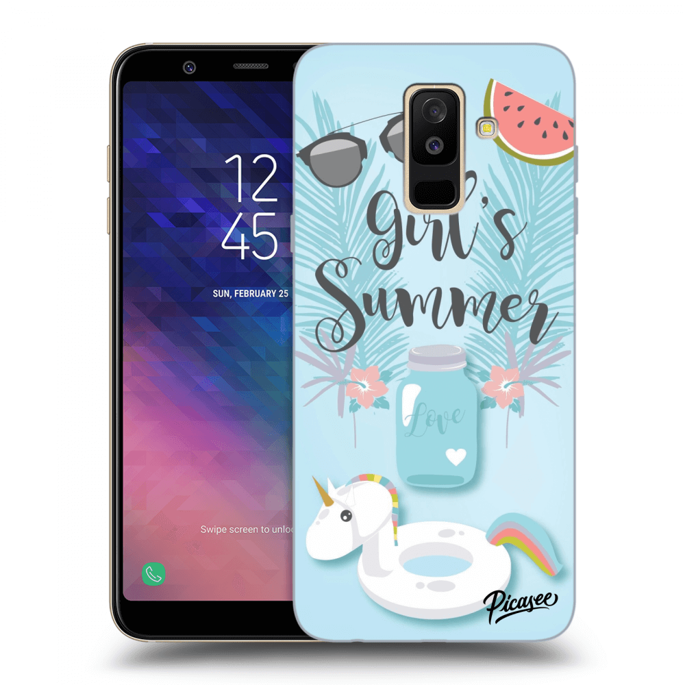 Picasee silikonový průhledný obal pro Samsung Galaxy A6+ A605F - Girls Summer