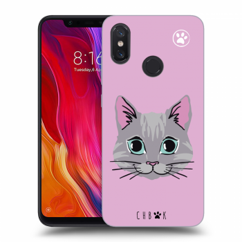 Picasee silikonový černý obal pro Xiaomi Mi 8 - Chybí mi kočky - Růžová