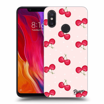 Picasee silikonový průhledný obal pro Xiaomi Mi 8 - Cherries