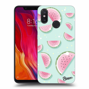 Picasee silikonový průhledný obal pro Xiaomi Mi 8 - Watermelon 2