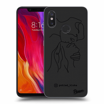 Picasee silikonový černý obal pro Xiaomi Mi 8 - Forehead kiss