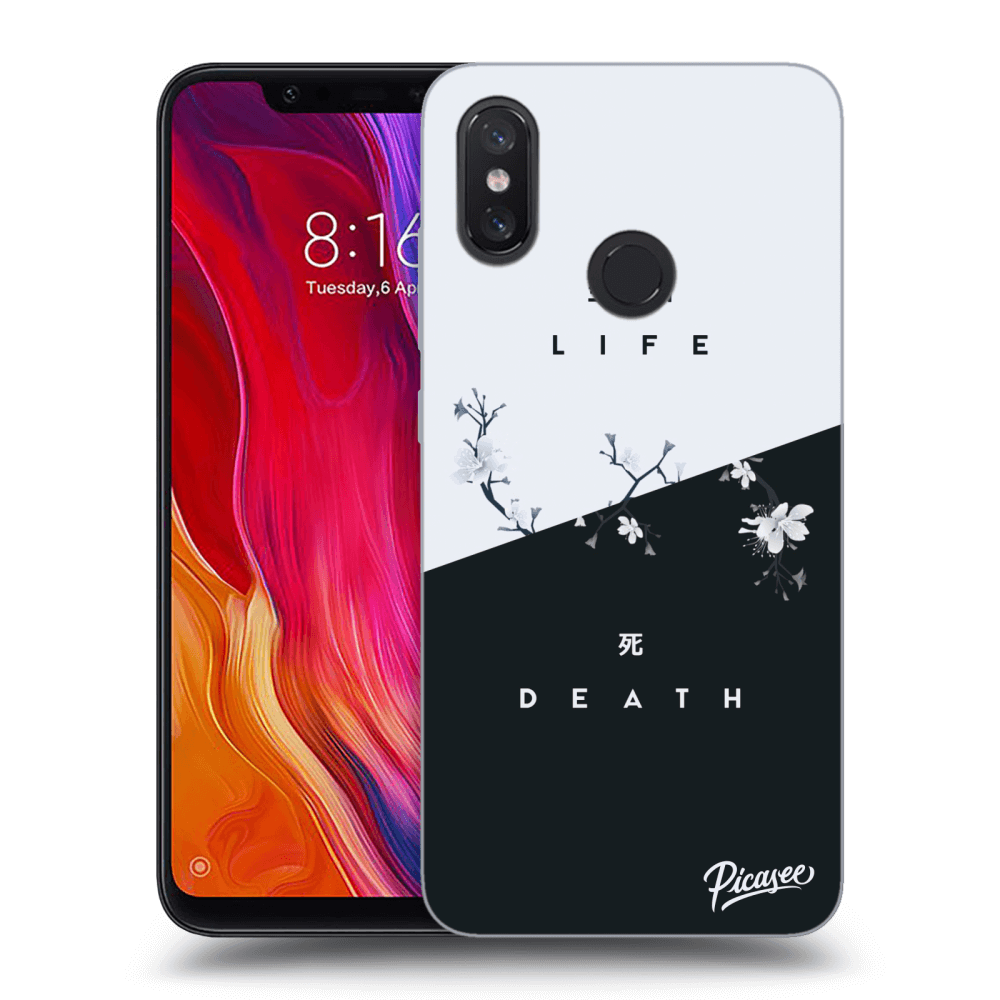 Picasee silikonový průhledný obal pro Xiaomi Mi 8 - Life - Death