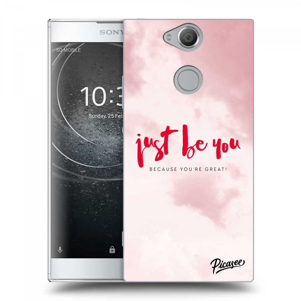 Picasee silikonový průhledný obal pro Sony Xperia XA2 - Just be you