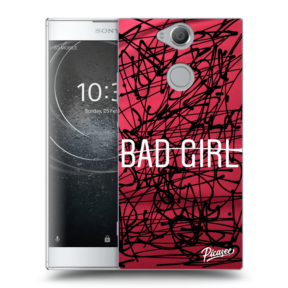Picasee silikonový průhledný obal pro Sony Xperia XA2 - Bad girl