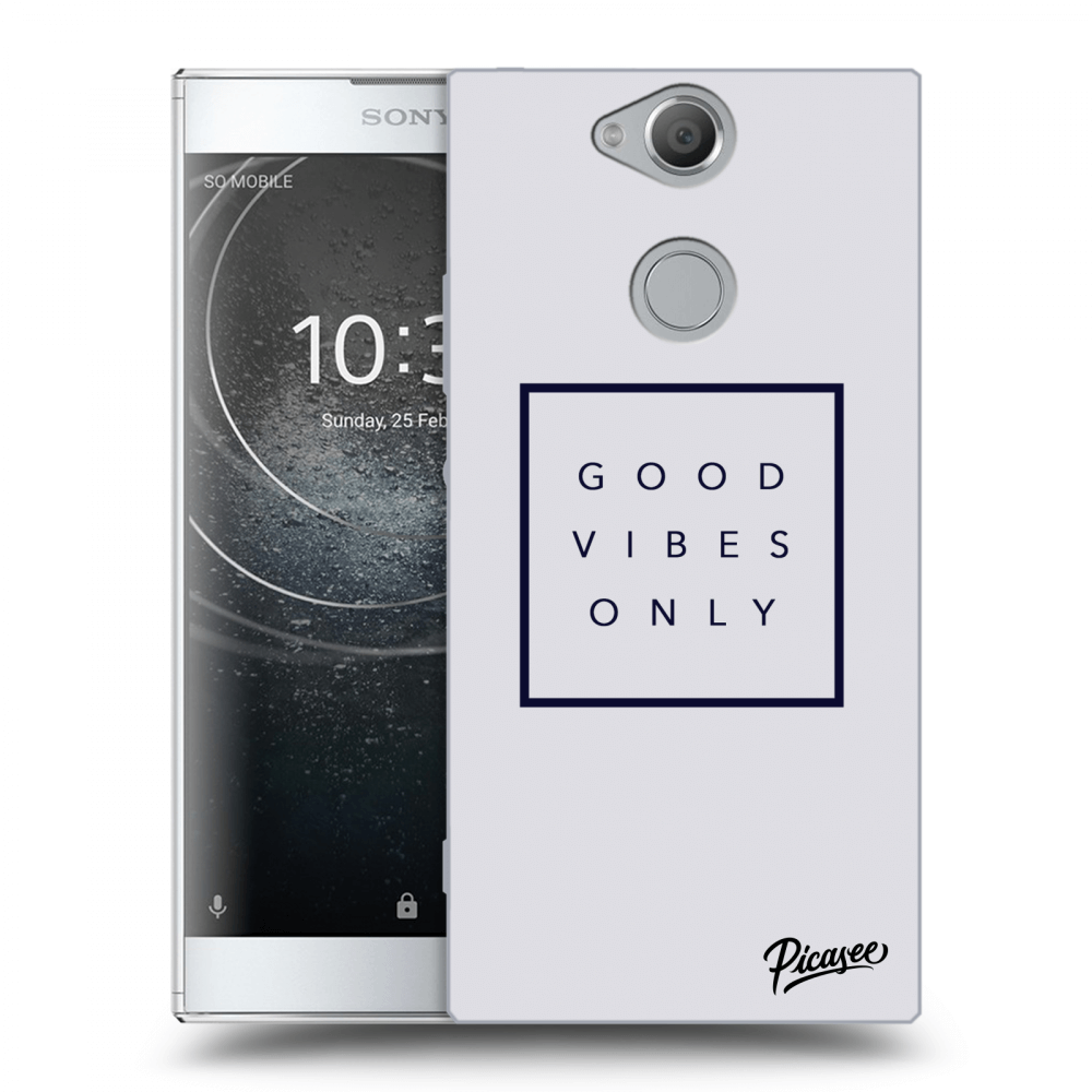 Picasee silikonový průhledný obal pro Sony Xperia XA2 - Good vibes only