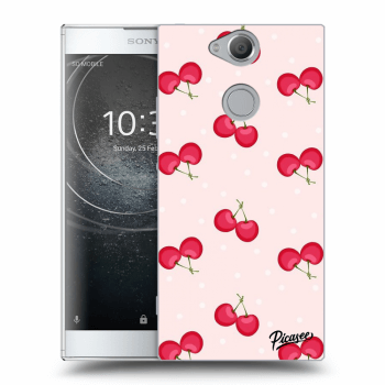 Picasee silikonový průhledný obal pro Sony Xperia XA2 - Cherries