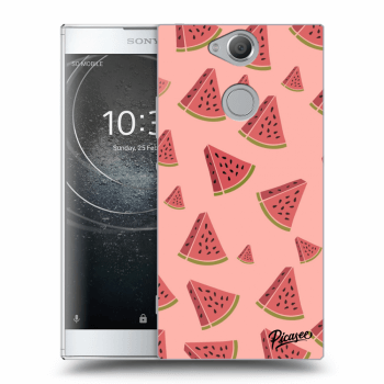 Picasee silikonový průhledný obal pro Sony Xperia XA2 - Watermelon