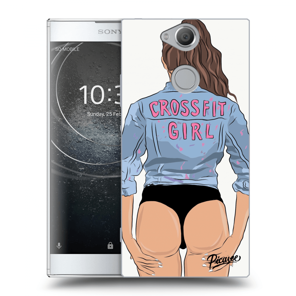 Picasee silikonový průhledný obal pro Sony Xperia XA2 - Crossfit girl - nickynellow
