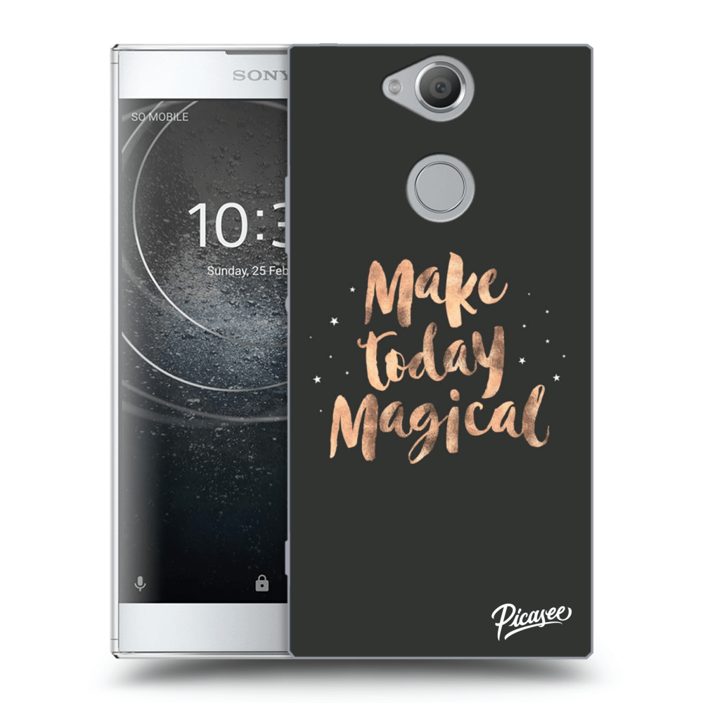 Picasee silikonový průhledný obal pro Sony Xperia XA2 - Make today Magical