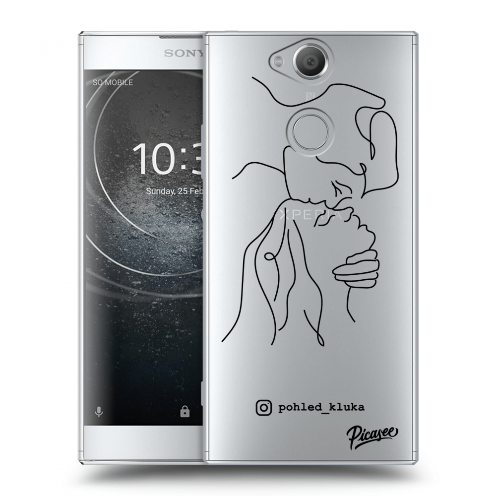Picasee silikonový průhledný obal pro Sony Xperia XA2 - Forehead kiss
