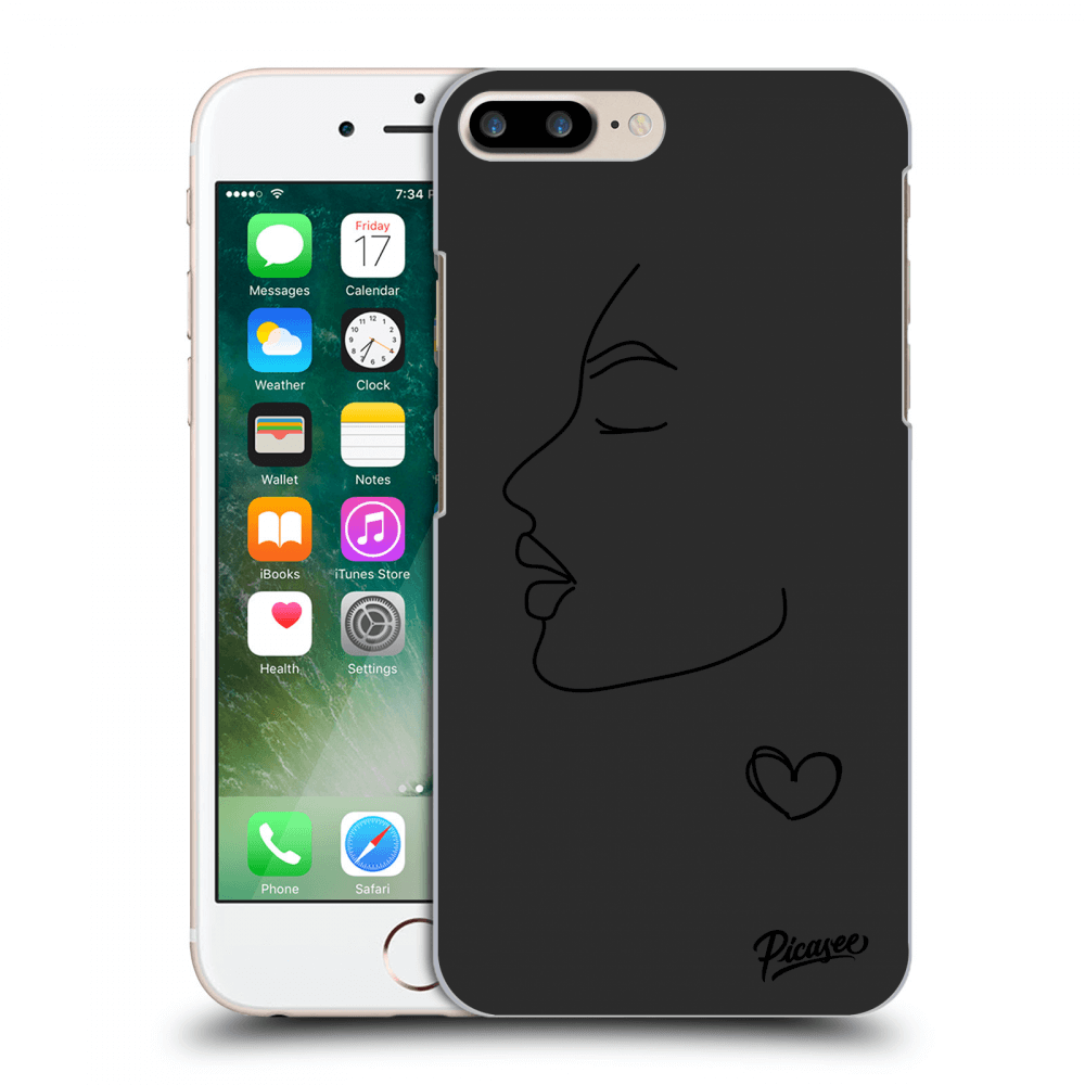 Picasee silikonový černý obal pro Apple iPhone 7 Plus - Couple girl
