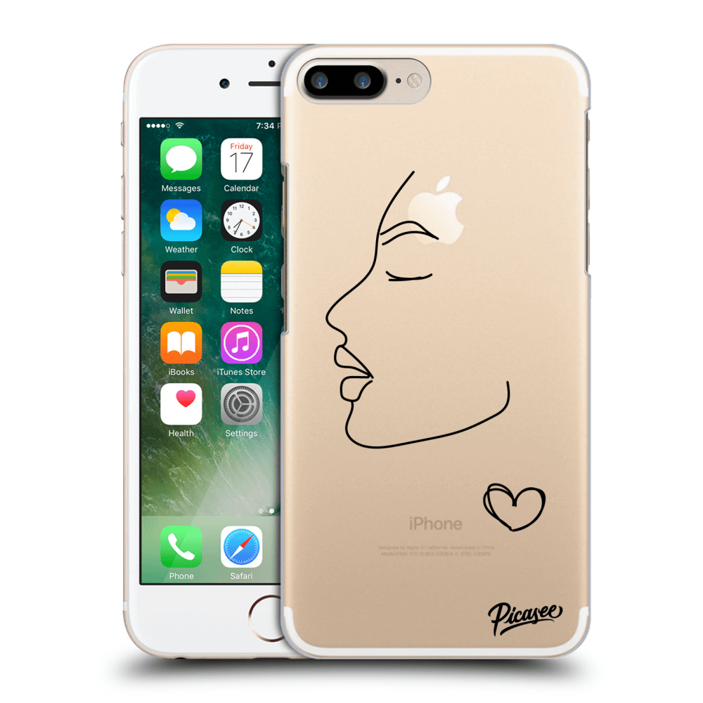 Picasee silikonový průhledný obal pro Apple iPhone 7 Plus - Couple girl