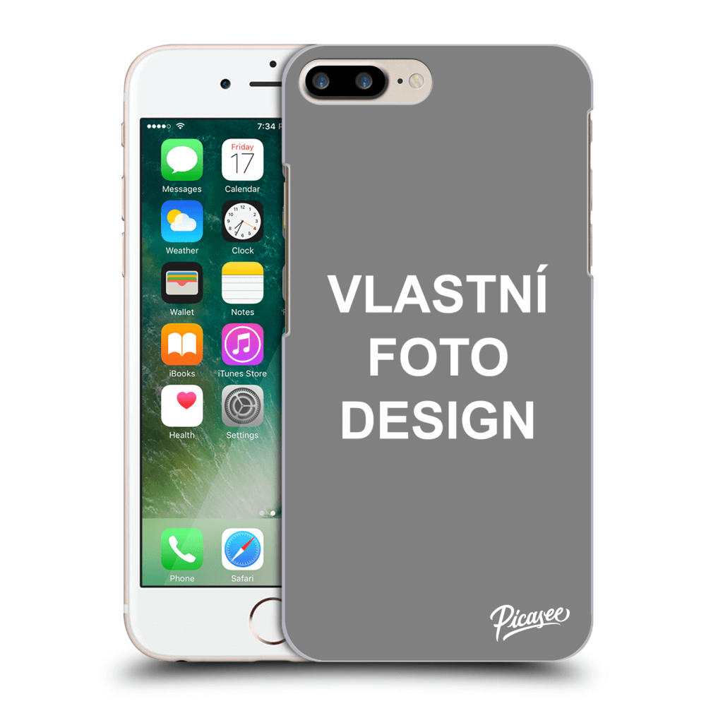 Picasee silikonový černý obal pro Apple iPhone 7 Plus - Vlastní fotka/motiv