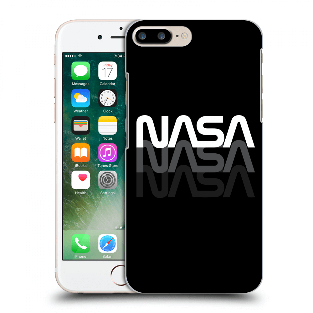 Picasee silikonový průhledný obal pro Apple iPhone 7 Plus - NASA Triple